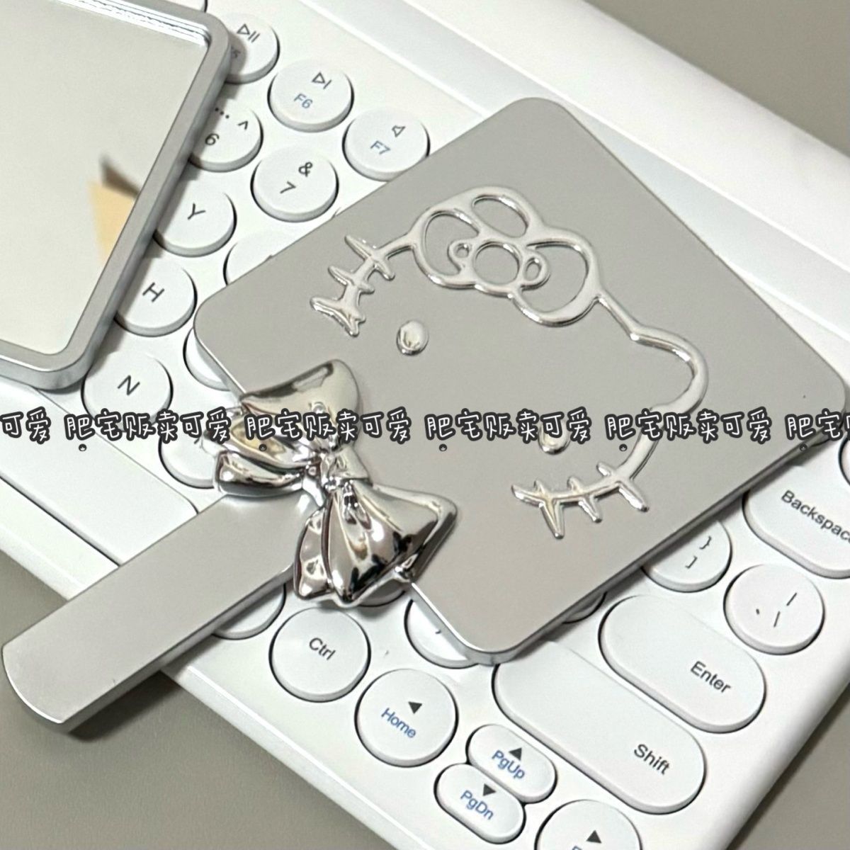 Nuevo gato gatito mango espejo de maquillaje espejo de maquillaje conveniente de alta calidad espejo de maquillaje pequeño espejo de mano espejo de maquillaje