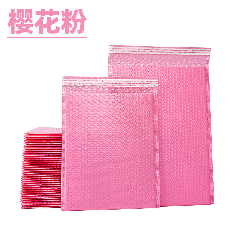 Bolsas de espuma de película coextrudida espesa negra en stock bolsas de espuma rosa bolsas de embalaje de comercio electrónico envío bolsas de espuma personalizadas