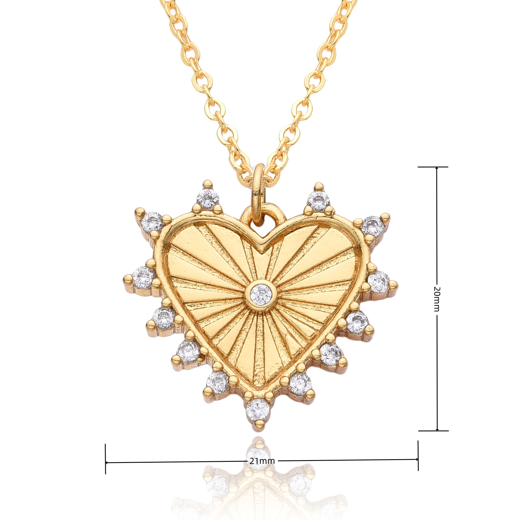 12g Weight Copper Pendant Material Zircon Inlay Material Pendant Necklace Classification Copper Chain Material 1 Piece Quantity Holiday, Daily Occasion Copper Material Heart Shape Pattern Women's Gender Inlay Design Simple Style Style Copper Inlay Heart Shape Zircon Pendant Necklace 13