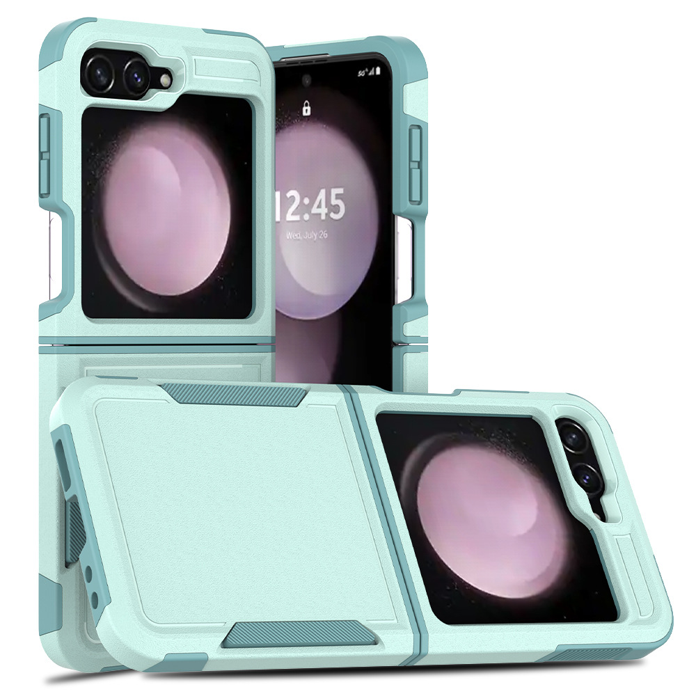 Acceso transfronterizo para Samsung Z Flip 5 / 6 embarque 2 - en - 1 caso anti-caída tpu + pc caso plegable de teléfono móvil