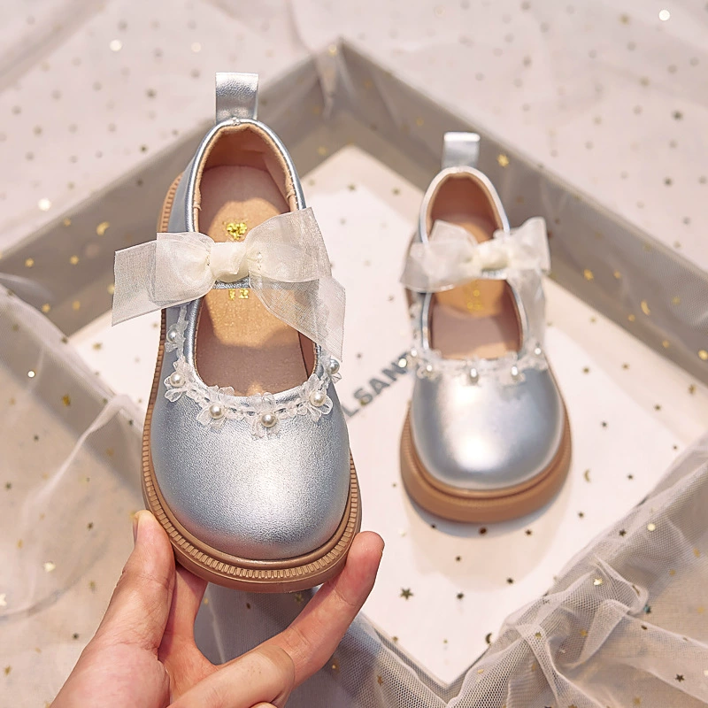 Shoes, children's footwear for princess for leather shoes, soft sole