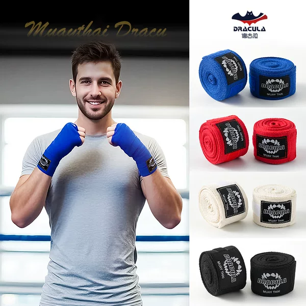 Boxing Hand Wraps, Elastic Bandages for Adults, Men and Women, for Sanda Fighting, Hand Protection, Sports Hand Wraps 3.5m