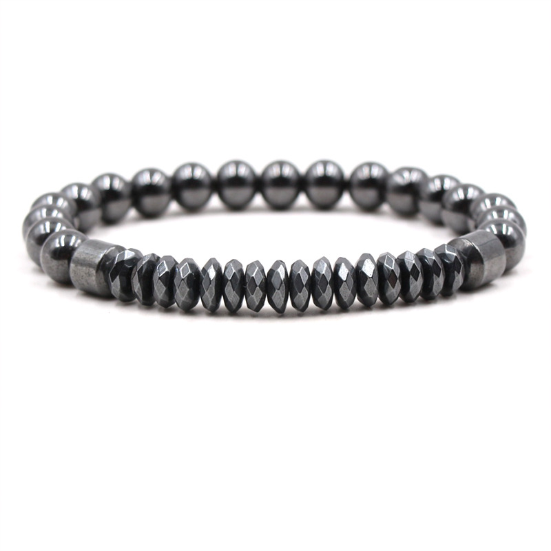 Simple Style Geometric natural stone Beaded Bracelets 1 Piece