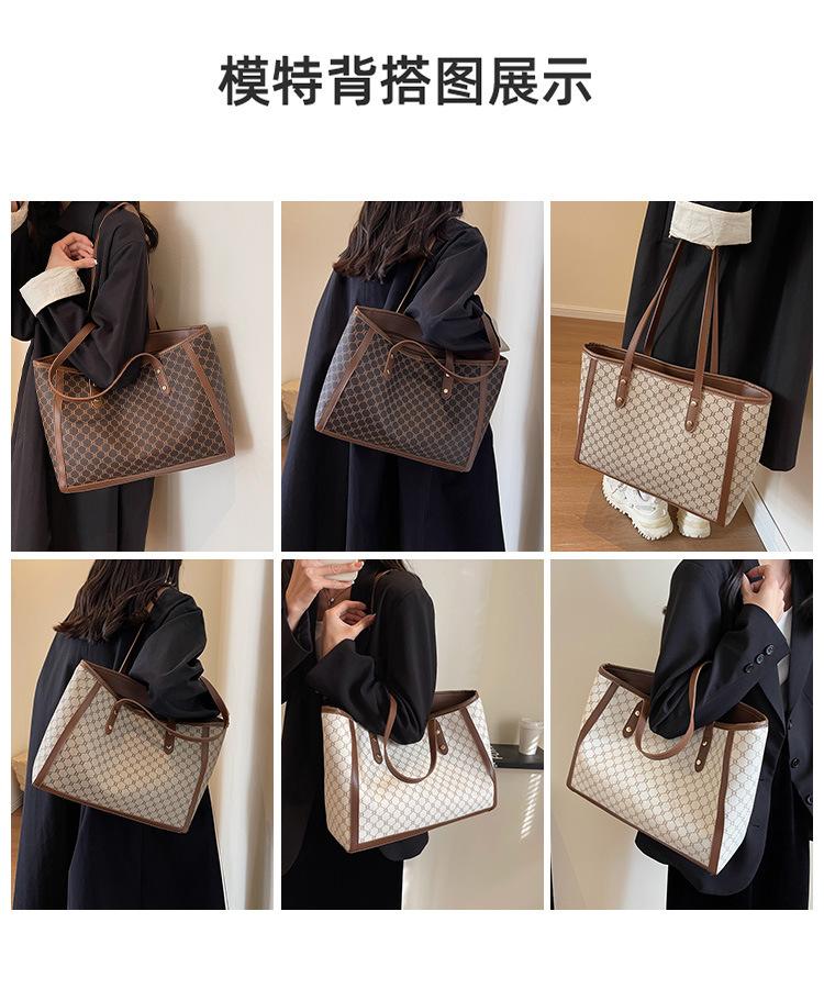 High-end, stylish, versatile, hand-carry bag for women, 2025 new trendy and popular single-shoulder bag with large capacity tote bag undefined