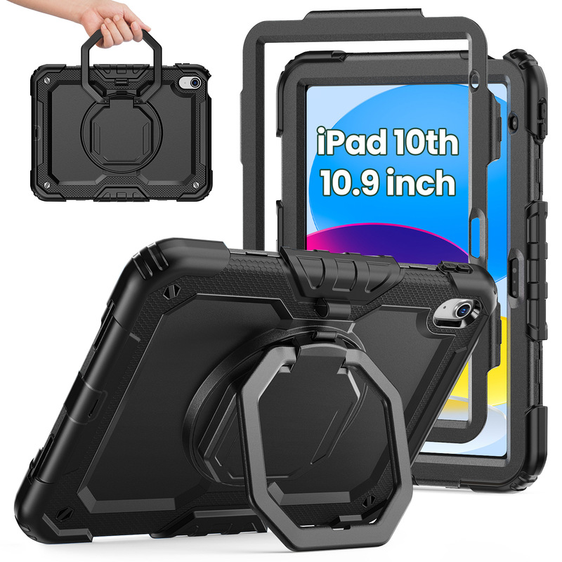 Suitable for Apple iPad 11Th Generation Protective Case, Anti-Fall Protective Shell, Portable Rotating Stand, Tablet Protective Case Suitable for Apple iPad 11Th Generation Protective Case, Anti-Fall Protective Shell, Portable Rotating Stand, Tablet Protective Case