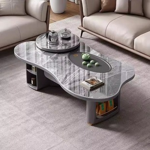 2025 New Model Slate Kung Fu Tea Table Modern Minimalist Living Room Home Cloud Tea Table Office Tea Brewing Tea Table Integrated