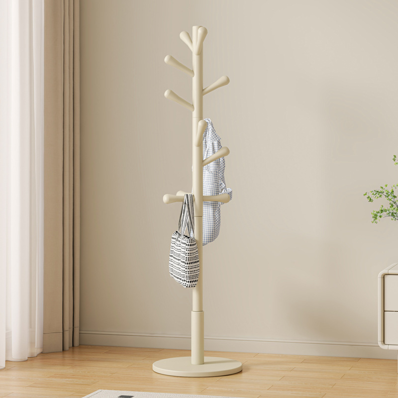 Percha de ropa de aire crema percha de ropa de madera sólida percha de ropa percha de sombrero dormitorio simple vertical percha de ropa percha