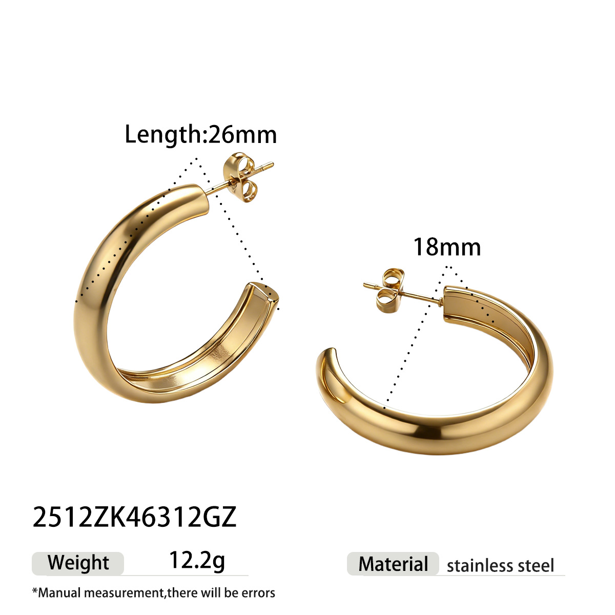 Taina europa y americana pernos de acero inoxidable lujoso ligero de alta calidad personalidad de moda oro y plata pernos de dos colores para mujeres no desvanecen mujeres image 18