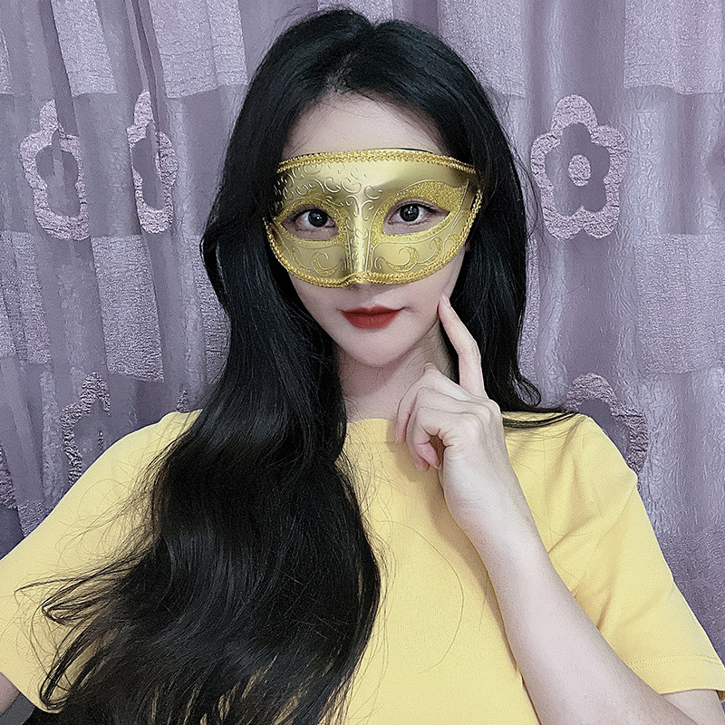 Halloween mascarada media cara princesa príncipe jazz actuación en el escenario accesorios de actuación de Halloween COS al por mayor