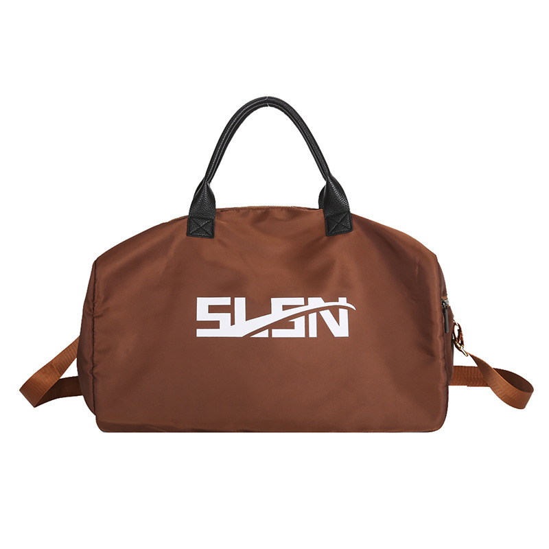 Bolso de viaje ligero de gran capacidad de nailon, bolso de deporte de ocio, bolso de hombro de viaje simple para mujer, bolso al por mayor