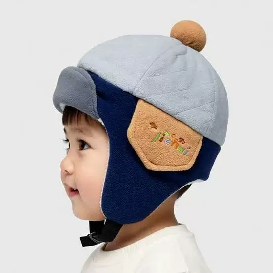 儿童帽子冬季加厚男童护耳帽防风加绒保暖女童雷锋帽宝宝毛绒帽冬