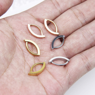 Manufacturer Supplies New 316 Body Piercing Jewelry European and American Trendy Navel Ring Vacuum Electroplating Glossy Navel Button