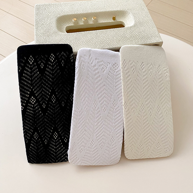 Verano caliente delgada chica desgaste malla jacquard encaje sobre la rodilla hueco y2g Lolita japonés negro pantimedias