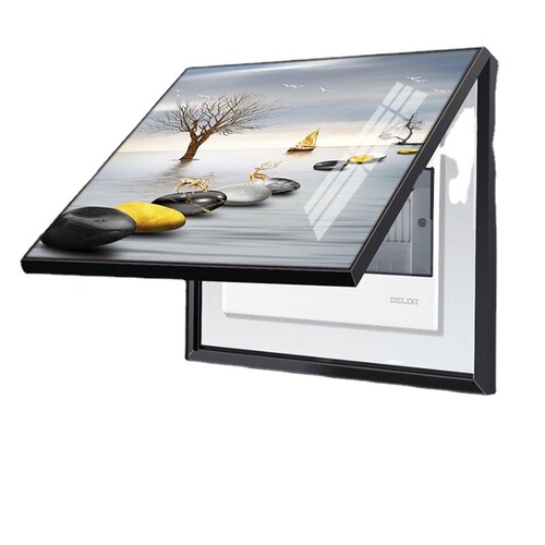 Modern Minimalist Electrical Meter Box Hanging Art Low Voltage Box Distribution Box Switch Concealing Decorative Painting Abstract Style Circuit Breaker Mural