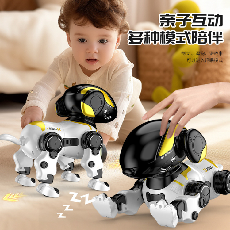 IQ0EM 2.4G perro robot de voz inteligente control remoto robot sensor táctil programación perro de juguete niño transfronterizo