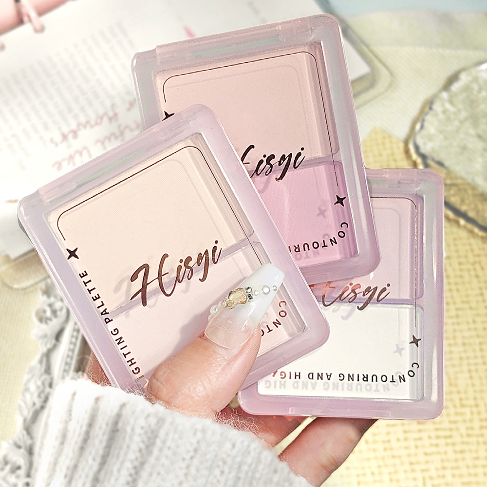 Hisyi Sculpting Highlighting Palette Facial Brightening Silkworm Shadow Nose Shadow Contouring Blush Highlighting Powder All-In-One Palette