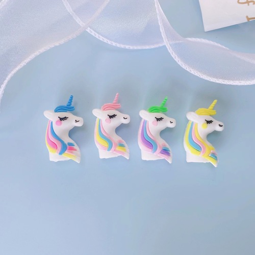 Creative cartoon unicorn pen cap protector 3D stereoscopic neutral pen pencil PVC soft rubber pen tip factory wholesale