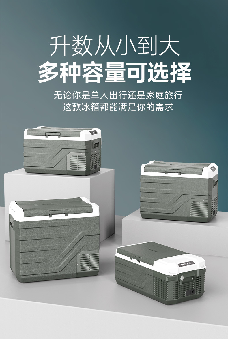 Ice Tiger Compressor Car Refrigerator, Dual-Use for Car and Home, Freezing and Refrigeration, 12V24V Portable Nl15 Dormitory Mini Refrigerator
