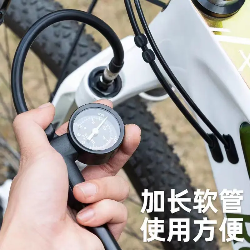 自行车避震器气筒 山地车前叉打气筒 携式充气筒高压手持式