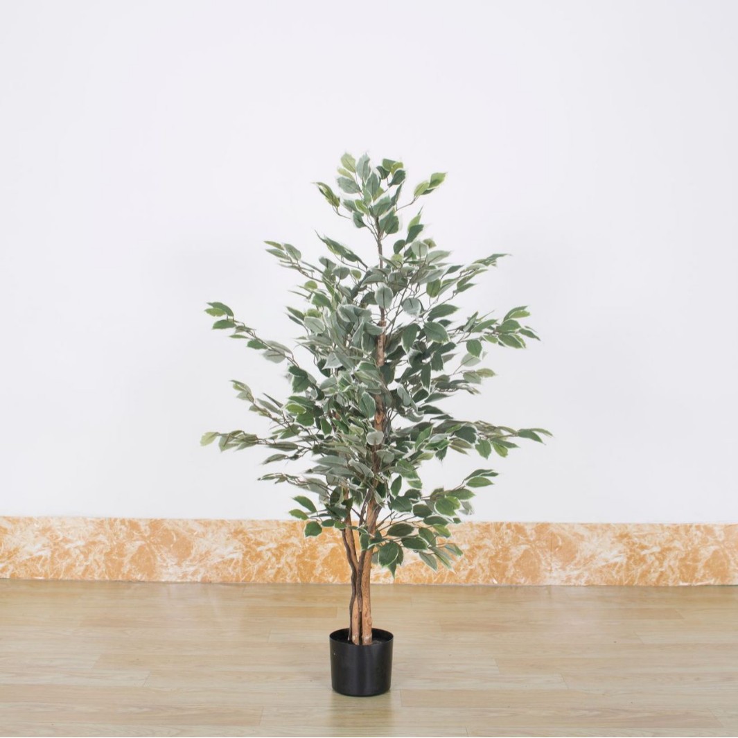 Plantas verdes artificiales, árboles de banyan artificiales en maceta al por mayor, mini árboles de banyan artificiales para decoración, árboles de banyan artificiales, paisaje de plantas artificiales