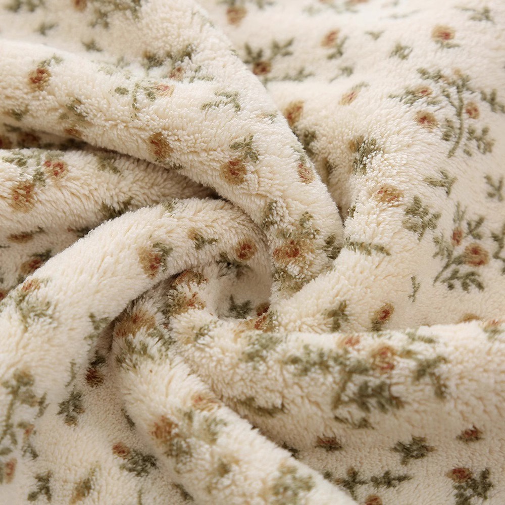 Serviette de visage en dentelle florale douce absorbante coral_voghion.com