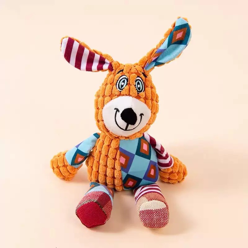Plush spliced ​​dog