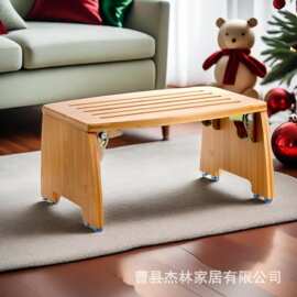 跨境木质马桶凳家用可折叠儿童浴室洗漱增高凳卫生间马桶脚踏凳