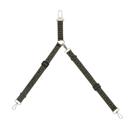 Vehicle-mounted safety rope, double-headed separate leash, fixed extendable nylon leash, dog leash, dog safety belt