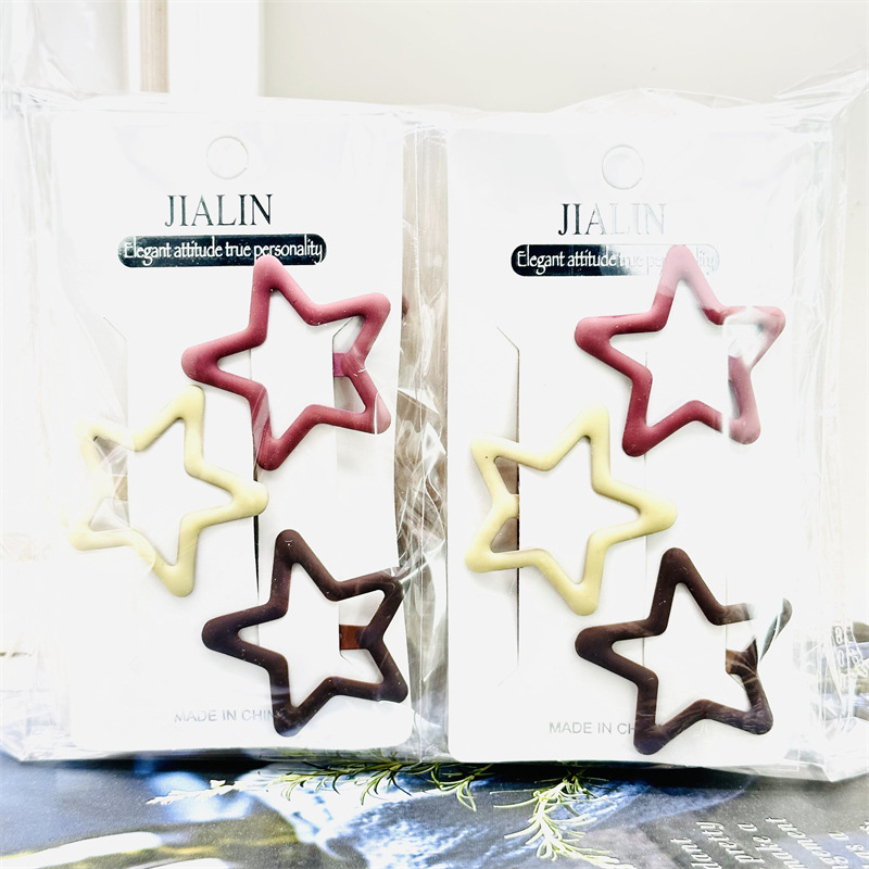 Nueva nube simple horquilla hueca bb clip de cabeza trasera de las mujeres tocado flequillo lateral horquilla rota