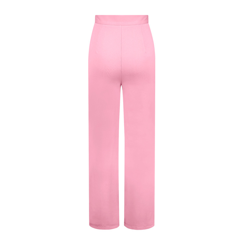 Women's Daily Street Casual Solid Color Full Length Straight Pants display picture 12