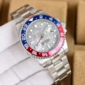 Red and blue circle white surface