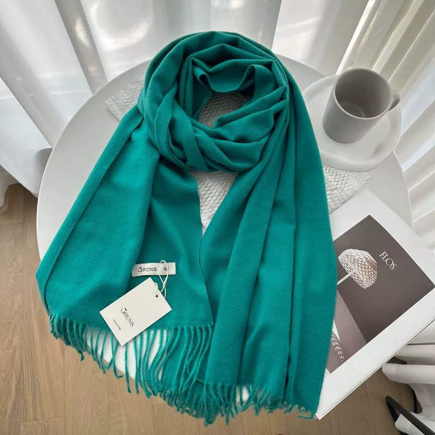 Demi‑season warm cashmere scarf, universal cloak wrap, 200 cm, 250 g, many colors