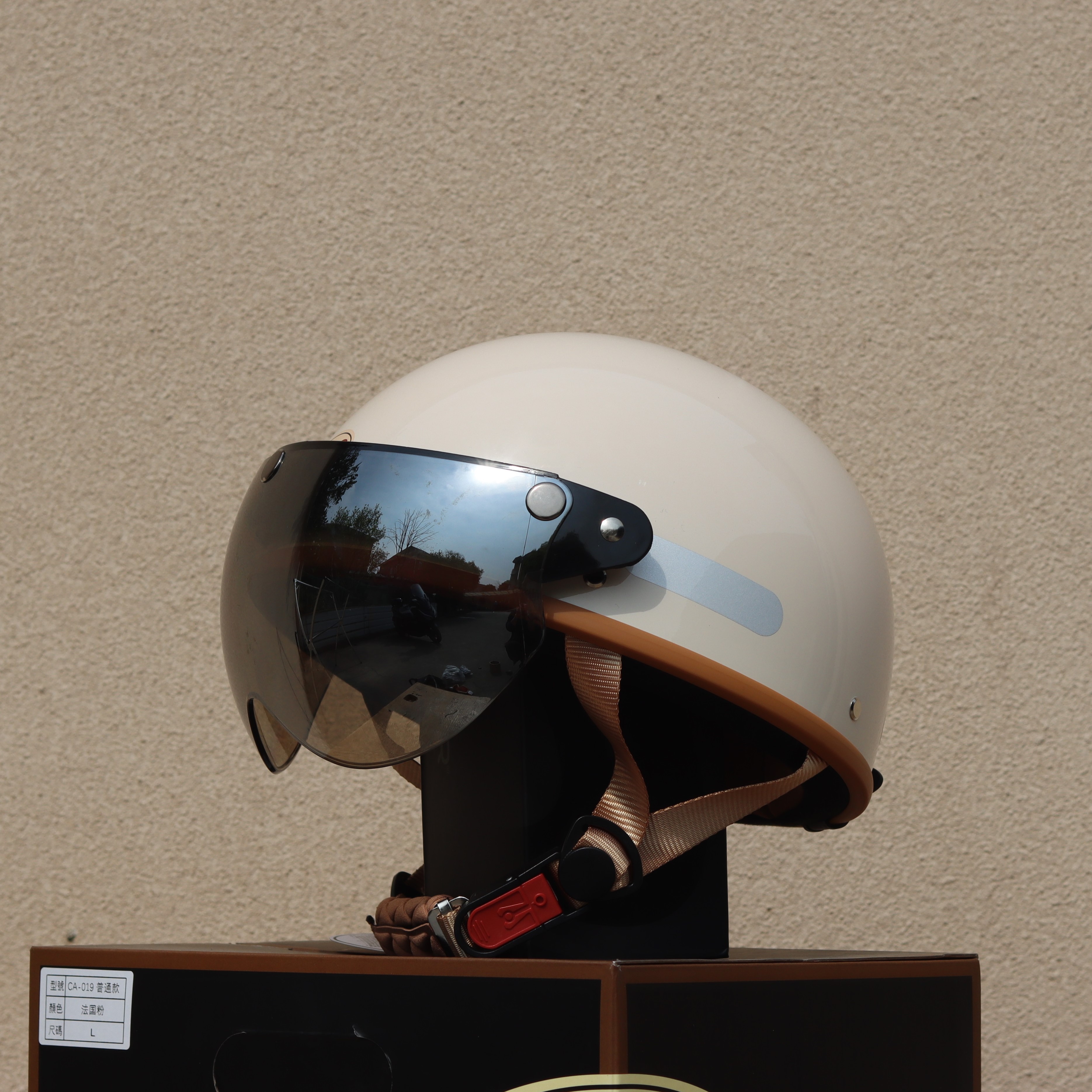 Taiwan Retro Half Helmet Motorcycle Electric Lightweight 3C Summer