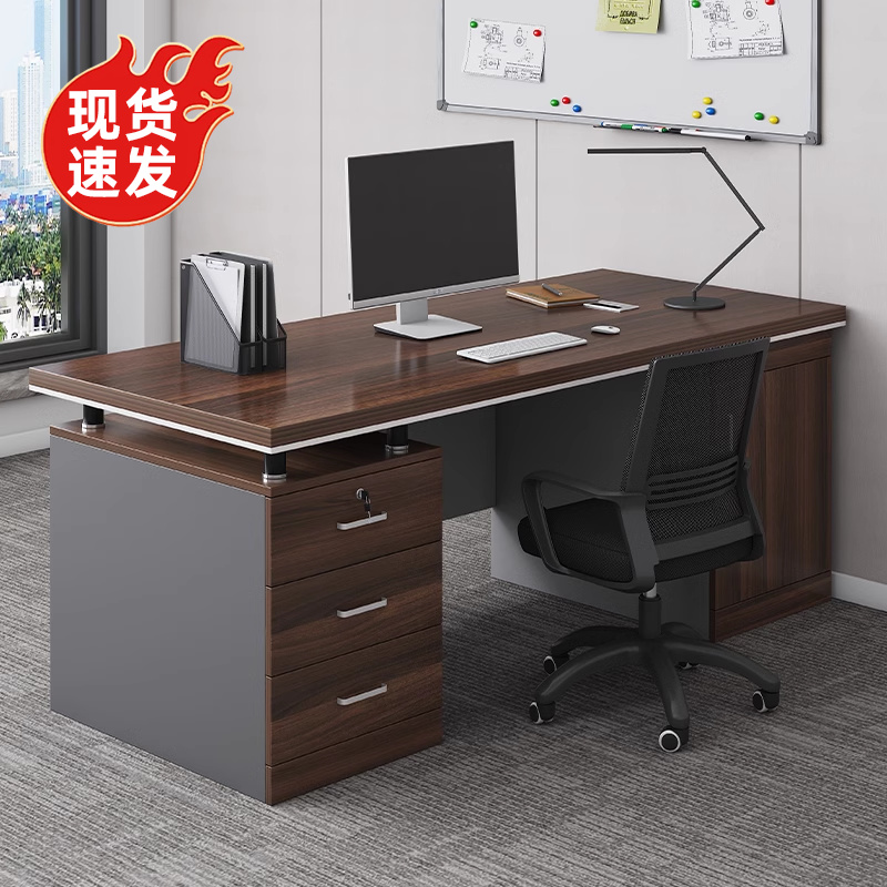 Mesa de oficina, mesa de jefe, mesa de oficina y silla, mesa de computadora para dos personas simple, mesa doméstica