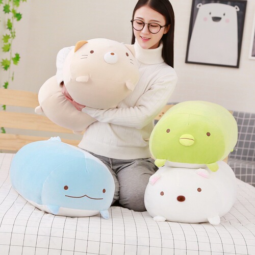 New dinosaur pillow large penguin bed headrest corner animal cat cushion cross-border polar bear toy doll