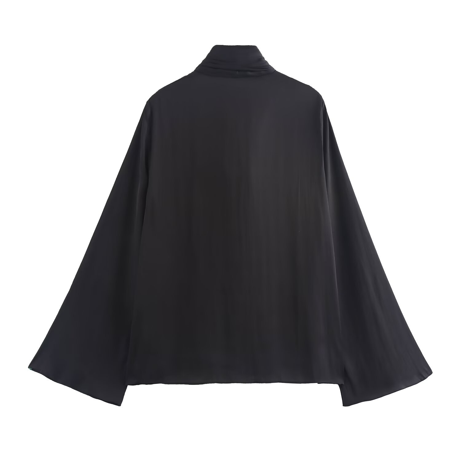 Dameskleding 2024 herfst en winter nieuwe stijl stijlvolle strik decoratie lange mouwen shirt_voghion.com