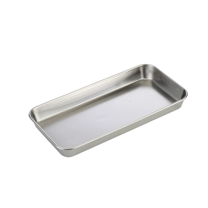 304 stainless steel square tray dental disk dedicated utensil tray surgery alcohol disinfection disk replacement drug disk waist plate