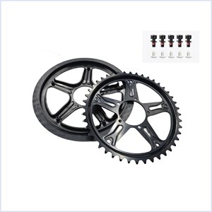 GUSTAVO電動自転車歯盤 八方BBS01/BBS02対応 鋼製 黒色 44T/46T/48T 安心購入