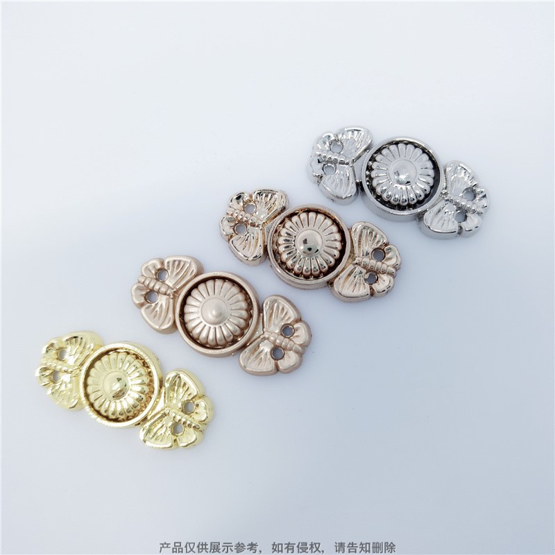 生产旗袍对扣 搭扣 貂皮草大毛衣钮扣羊绒扣子饰扣 宁波金属盘扣