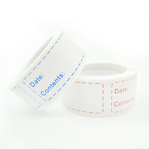 1x3 inch refrigerator storage sticker self-adhesive large bottle spice label jar color blank mark sealing sticker