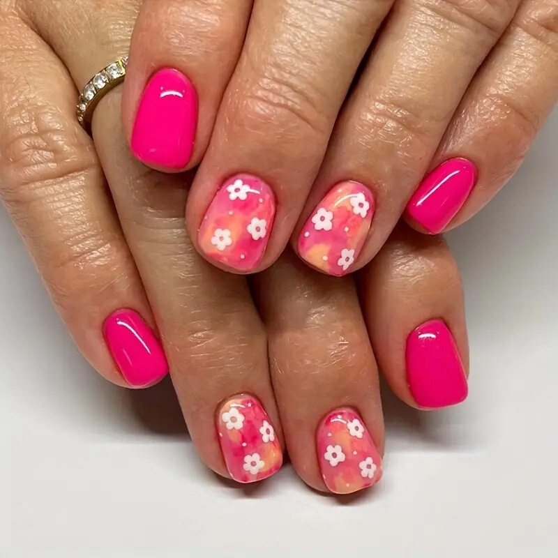 Cross-Border Hot-Selling Fashionable Floral Nail Stickers, Bohemian Style Exquisite Nail Art, Long-Lasting and Perfect Nail Patches