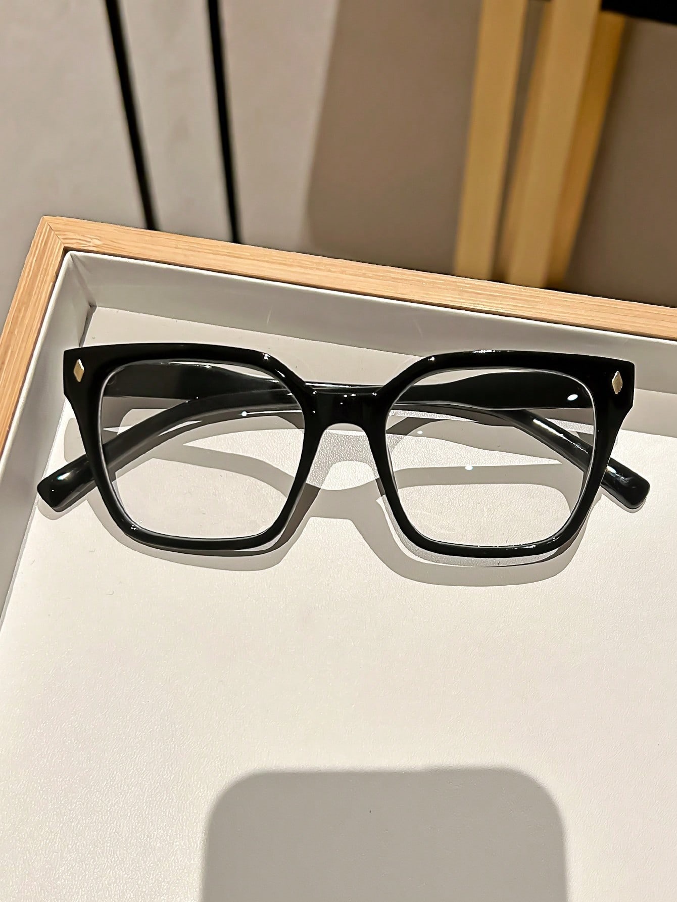 Quadratische Blaulichtfilter Brille Für Damen Gesichtsschmeichler_voghion.com