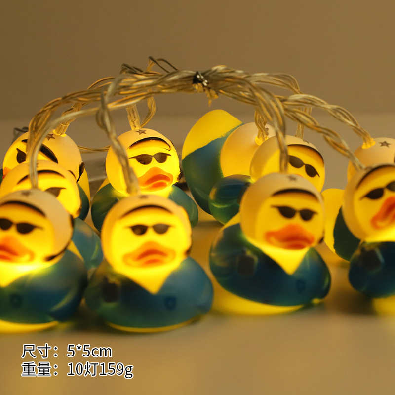 Luces LED de Navidad, luces LED de vinilo con forma de animales, luces de Navidad con forma de pato de dibujos animados, luces de Navidad de Amazon, luces decorativas navideñas