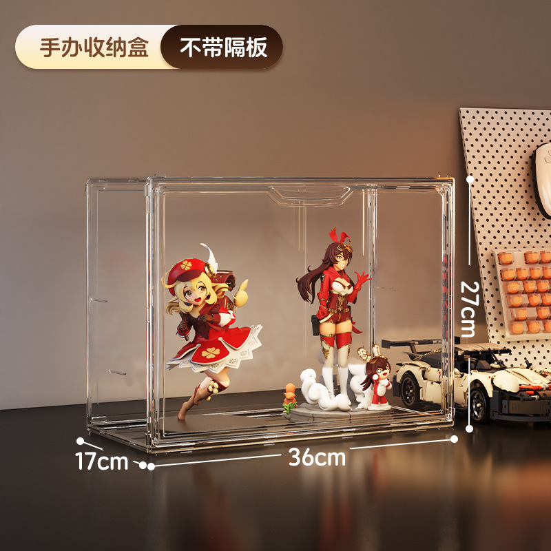 デスクトップ人形ブラインドボックス収納ディスプレイスタンド磁気バブルマートフィギュアディスプレイキャビネット防塵人形ブラインドボックス収納ボックス|undefined