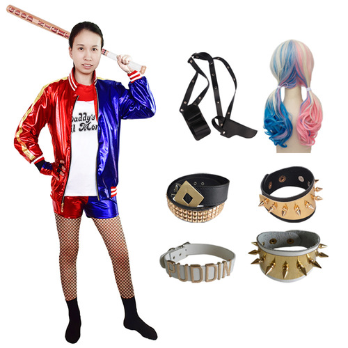 Suicide Squad cos Harley Quinn HrleyQuinn Harley Quinn Halloween cosplay Wangnuo costume wholesale