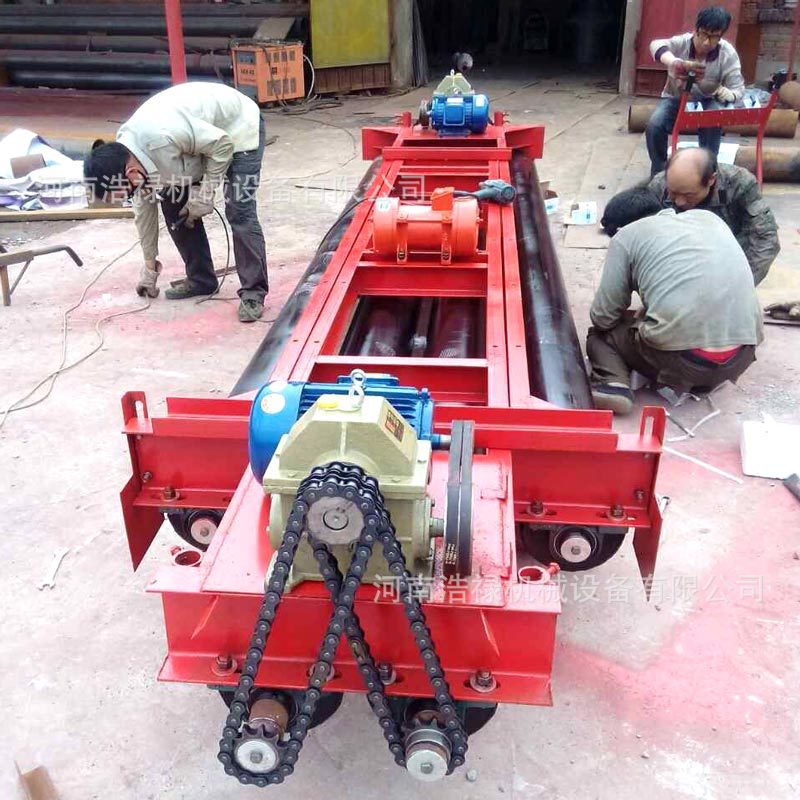 浩禄摊铺机 三滚轴蛟龙摊铺整平机 水泥路面可伸缩摊铺机耐磨