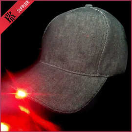 新款发光棒球帽男女士韩版时尚潮流透气led灯光绣花纤荧光帽 批发