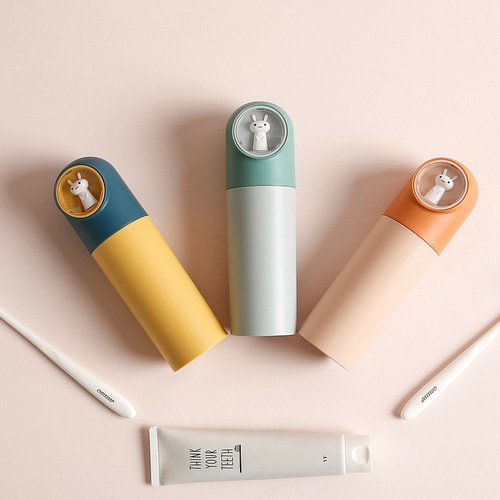 Portable Creative Tooth Box Travel Toothbrush Cup Mouthwash Cup Plastic Cup INS Little Rabbit Cute Toothbrush Cup Its