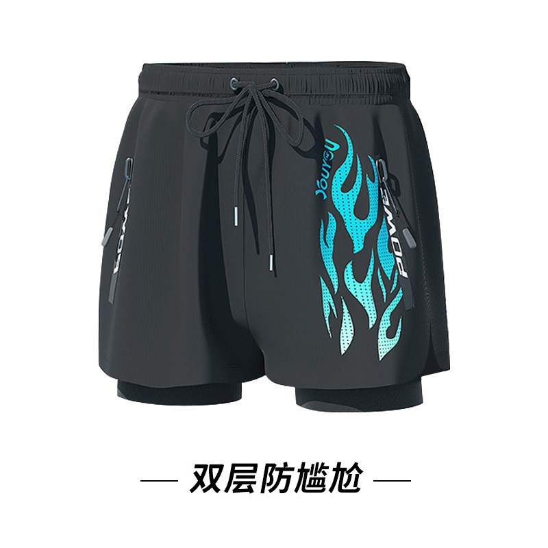 검은 바탕에 푸른 불