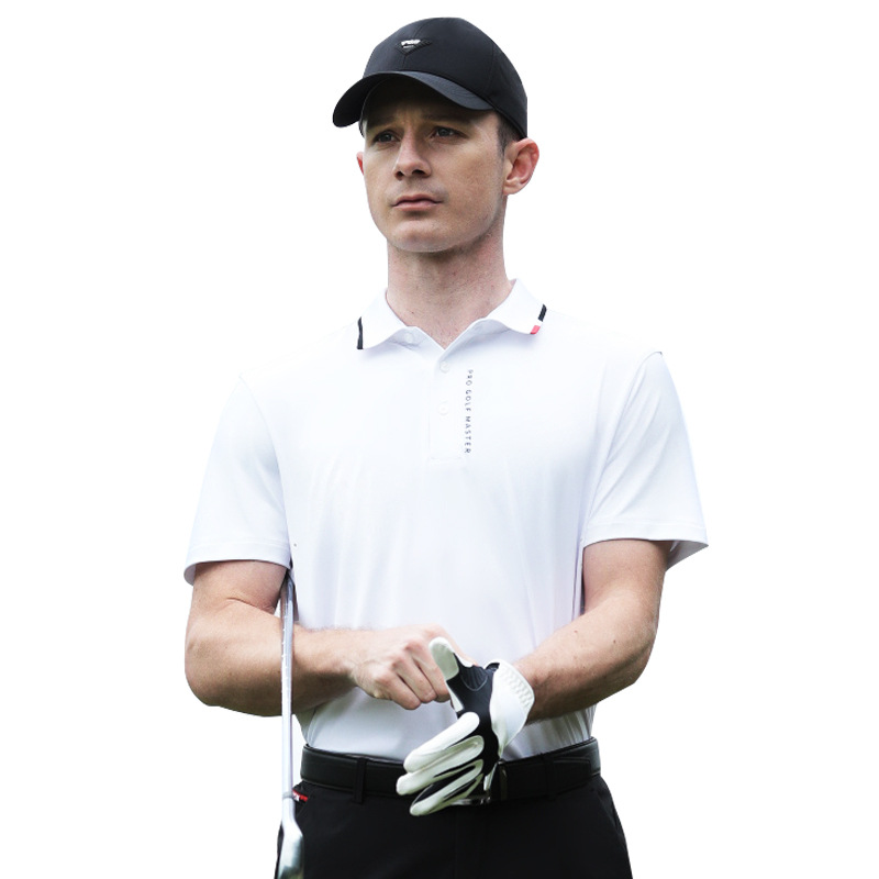 Áo golf nam tay ngắn PGM hè thoáng khí đục lỗ — YF683-Áo đen (đục lỗ thoáng khí), YF683-Ice Crystal Top Blue (đục lỗ thoáng khí), YF683-Áo màu trắng (đục lỗ thoáng khí)